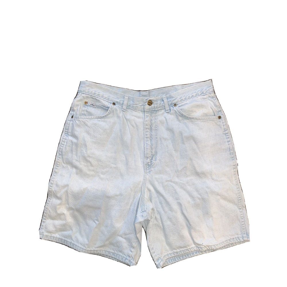 Vintage Chic Jean Shorts Womens 18 Mom‎ Jeans Light Wash Denim High Waist 166
